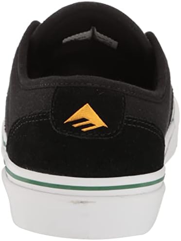 Emerica Men's Provost G6 Low Top Skate Shoe, Black/White/Gold, 9 | Image 2