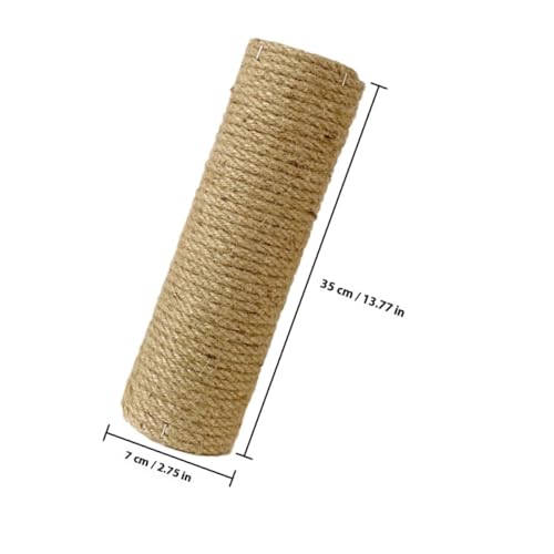 Poste rascador de madera para gatos con cuerda resistente miniatura 2
