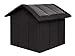 PillowPrim Hundehütte Hundehöhle Hundebett Hundehaus Katzenhöhle Größe XXXL - 76x72 cm Graphit mit Schwarz