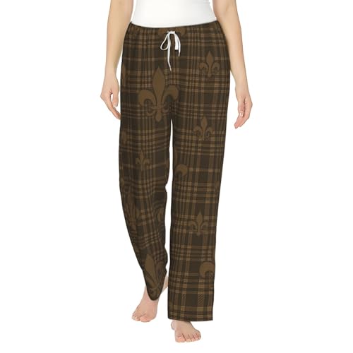 Pantalon de pyjama en polaire femme anti-froid pour l'hiver