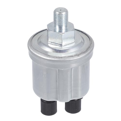 TUCKBOLD Sensor De Presión De Combustible Para Coche Duradero | Sensor De Presión De Aceite Tono Negro Plata 1 Pza