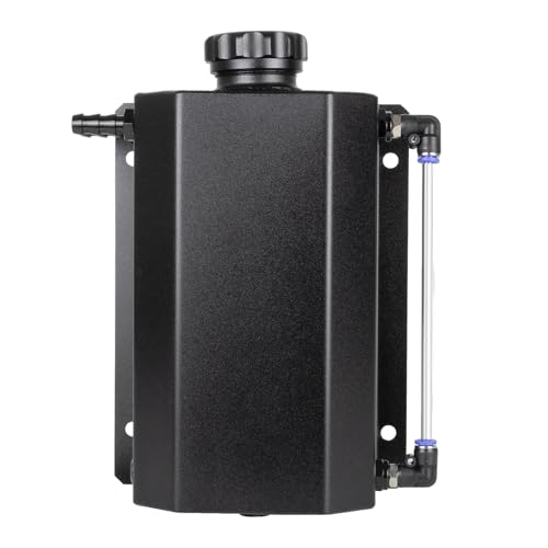 Réservoir de trop-plein de liquide de refroidissement RANSOTO 2L universel en aluminium noir