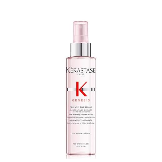 Kérastase Genesis, Spray Protector Térmico Fortificante, Anticaída y Anti-Frizz, Para Pelo Frágil, Défense Thermique, 150 ml