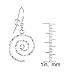 Handmade Jewelry by Dawn Hammered Spiral Sterling Silver Necklace and Earring Set – Length Choices (18, Silver)