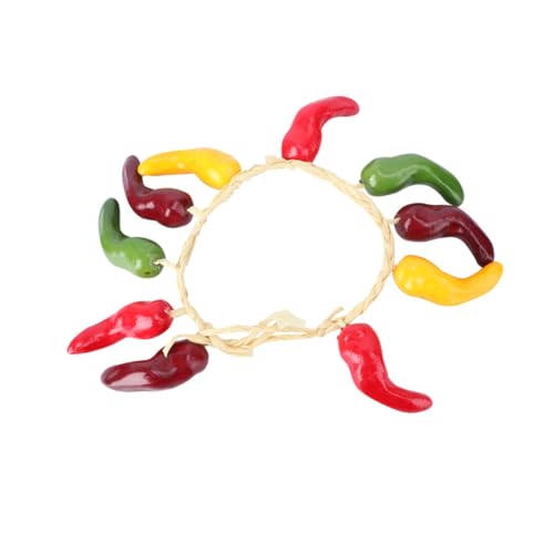 FUTUREORYY Sturdy Fake Pepper Skewers Vegetable Hanging Strings for Wall for Rural Farmhouse Style Home Decor