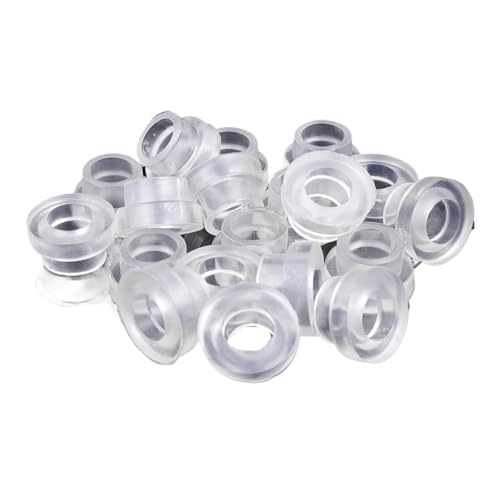 Joint d'étanchéité en silicone transparent pour robinet de cuisine lot de 40 pièces 19x11 mm