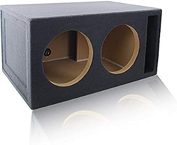 4.0 Cu. Ft. Ported/Vented MDF Sub Woofer Enclosure Box [Black] for Car Subwoofers 4.0 ft^3 @ 32Hz | Premium MDF Construction | Made in U.S.A. Dual 12" Round