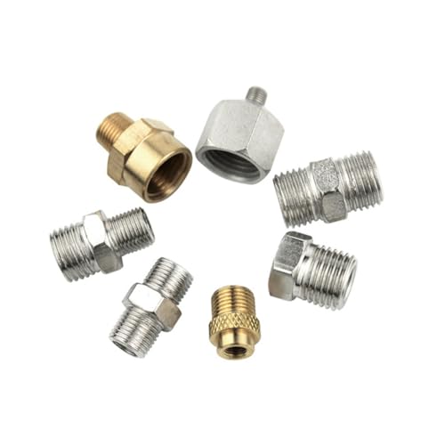 Conector de aerógrafo Veemoon con adaptador de pistola pulverizadora y manguera de 7 piezas