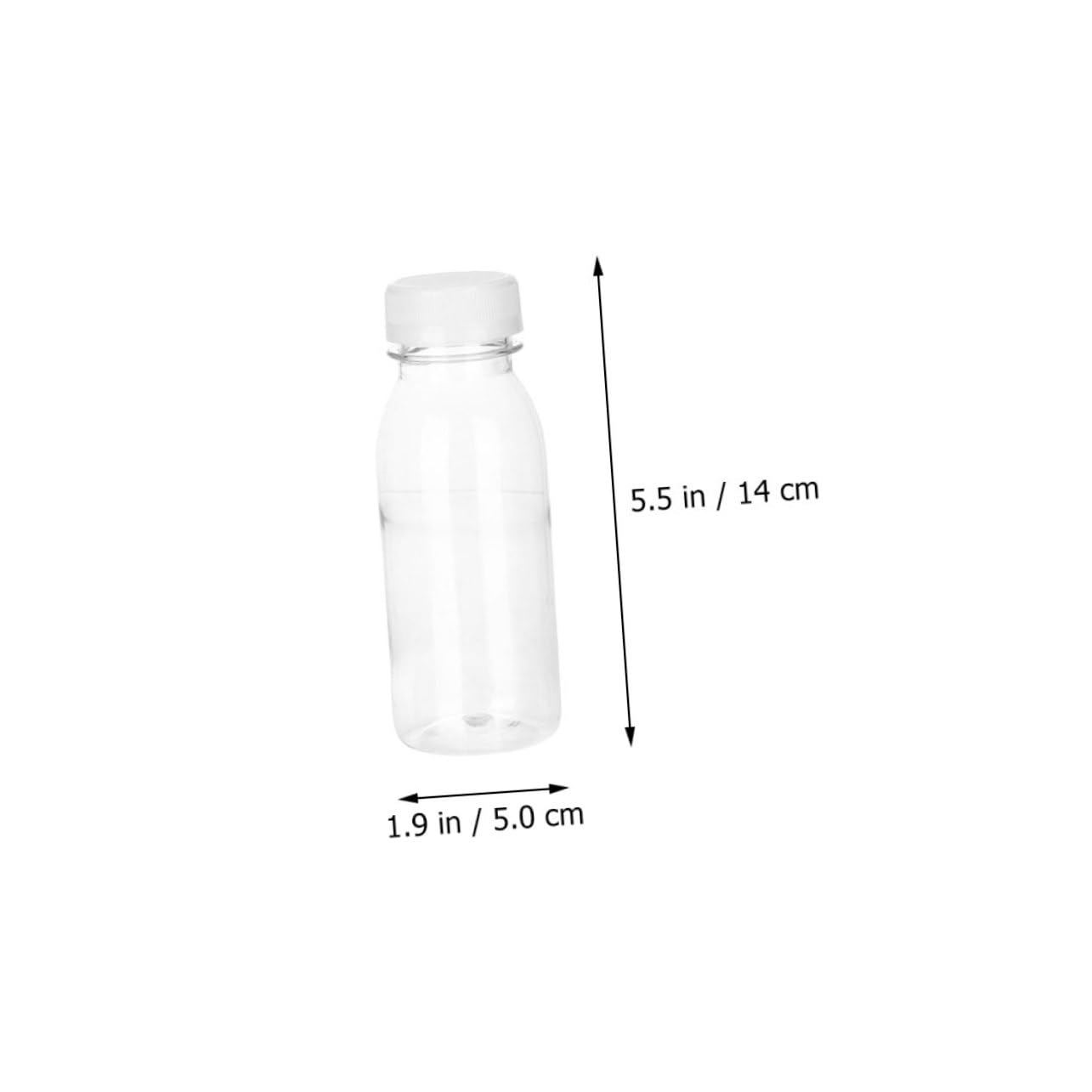 NAMOARLY High Resistance 8 Pack Transparent Water Bottles Pet Material for Cold Drinks
