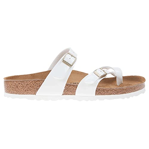 Image of Birkenstock Women's Open-Back, White Patent, 40 EU