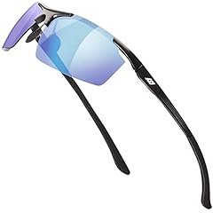 Mat Black/Blue Mirror