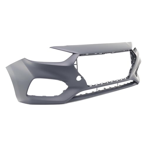 Image of FitParts Compatible with Hyundai Accent 2018-2021 Front Bumper Cover | Primed, With Fog Light Holes, Sedan /Hatchback, SEL SE GL GLS Limited Hatchback, Ready to Paint, OEM 86511J0000, HY1000224
