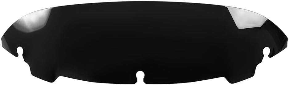 Motorcycle 4.5" Round Windscreen Windshield Fit for 2014-2021 Harley Electra Glide, Street Glide, Ultra Limited and Tri Glide (Black)