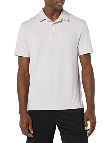 Amazon Essentials Men's Slim-Fit Quick Dry Tech Stretch Lightweight Golf Polo Shirt, Pale Lilac, S