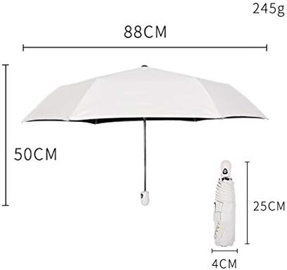 Folding Umbrellas Mini Sunscreen Capsule Umbrella Anti-Ultraviolet Five Folding Vinyl 8 Bone Sun for Sunny and Rainy Seasons Universal