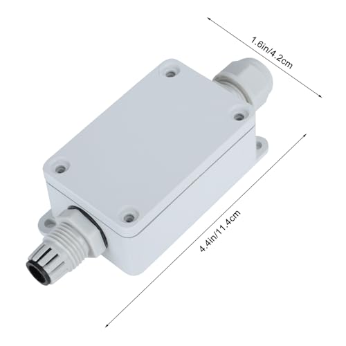 SUPVOX 防水耐候性ケーブル接続ボックス 電気ケーブル保護装置 グレー色 屋外用延長コード収納 多機能防滴防塵設計 電源機器保護に
