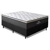 Melhor Cama Box: as 10 mais vendidas em 2025 18 Cama Box Casal Colchão Molas Ensacadas Pillow Top Maximus 138x188x67cm Cinza/Preto Gazin - Suporta...