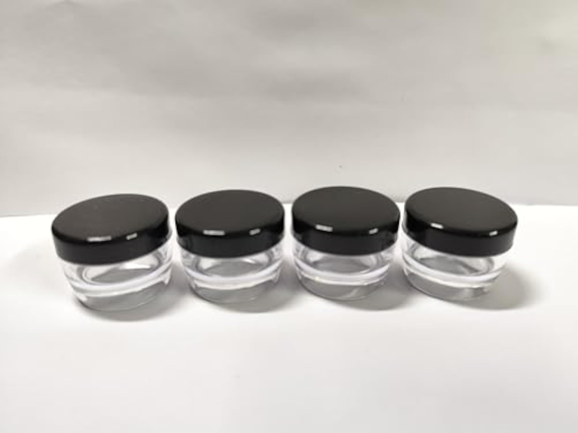 SHREE MAHA 5gm Empty Cosmetic Clear Fancy Containers, Pack of 24