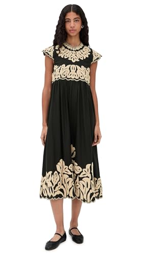 sea embroidered dress Seaside Cutier Embroidered Cross Back Dress