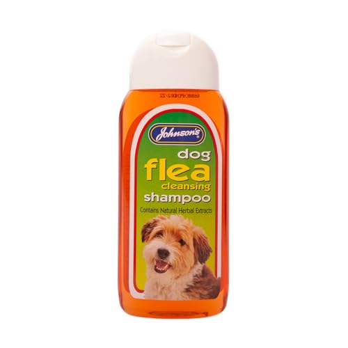 Johnsons Dog Flea Cleansing Shampoo - Eucalyptus and Citronella Paraben-Free - 400ml