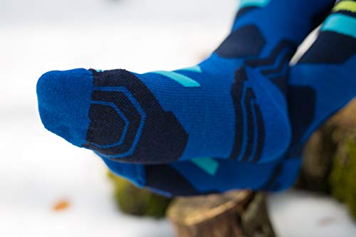 DOGMA Snow Leopard - Snowboard Socken aus Merino Wolle, Skisocken mit leichter kompression für Herren und Damen, Performance Merinosocken für den Wintersport – Bild 6