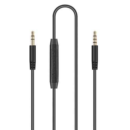 Replacement Audio Cable for Sony Headphones 3.5mm to 3.5mm Aux Cord Compatible with Sony WH-1000XM5 WH-1000XM4 WH-1000XM3 WH-CH720N ULT WEAR WH-CH710N WH-XB910N with in-line Mic & Volume Control