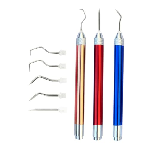CORHAD - CORHAD Outils de Gravure Vinyle Aluminium et Acier Inoxydable Kit DIY avec Aiguilles Multiples Colorées pour Découpe Échenillage et Embossage
