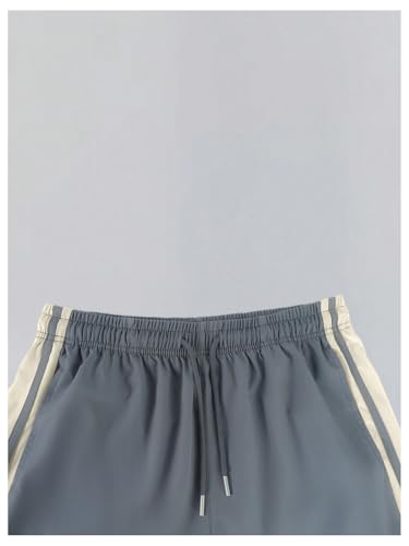 Floerns Men's Striped Side Drawstring Waist Straight Leg Outdoor Causal Pants with Pockets2