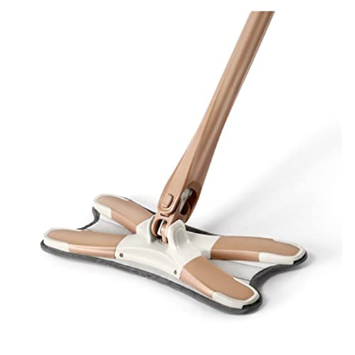 Balai à Vapeur à Main Nettoyeur de Vadrouille à Vapeur Lavable à la Main sans Main, Vadrouille Paresseuse rotative Universelle sans Lavage, Vadrouille Humide et Sèche pour Le Nettoyage des Sols (Col