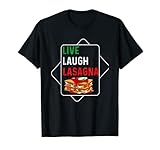 Photo Gallery divertente live laugh lasagna - lasagna lovers gift maglietta Photo Gallery divertente live laugh lasagna - lasagna lovers gift maglietta