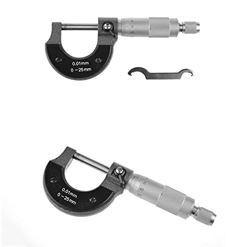 Micrómetro de alta precisión acero inoxidable 0-25mm 0.01mm miniatura 2