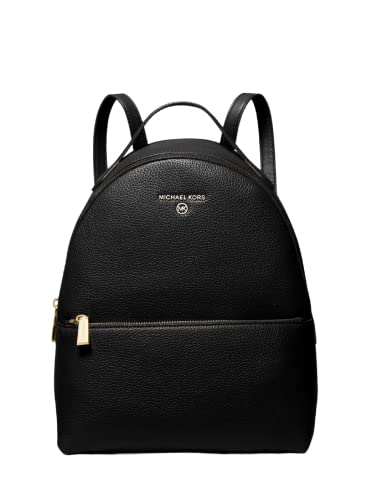 Michael Kors Valerie Medium Pebbled Leather Fashion Backpack (Black) #TOP21