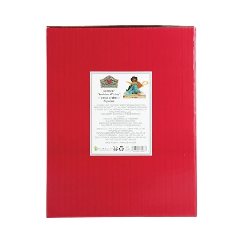 Enesco Jim Shore Disney traditions Jasmine and Genie Lamp Figurine, 5.25in H