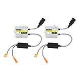 Abaodam Kit de Démarrage Rapide Xénon 55w 12v pour Moto et Automobile Ballast en Alliage D'aluminium Argenté, 2 Pièces, Solide et Résistant