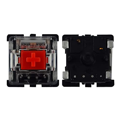 IJKT Gateron Switches KS-8 5Pin Gateron Red Switch for Mechanical Keyboard MX Replacement Switches (Red 70 pcs)