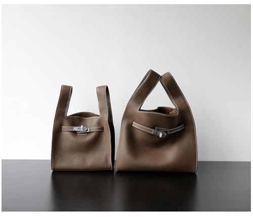 Leather Bucket Bag Large Capacity Hobo Handbag Shoulder Crossbody Bag Buckle Clutch Basket Satchel Luxury Elegant2