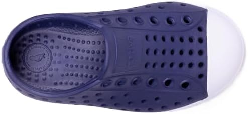Native Shoes Unisex-Kids Jefferson Sneakers, Regatta Blue/Shell White, 8 Toddler - 4