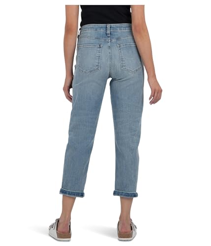 KUT from the Kloth Women's Petite Sienna Baggy Boyfriend Crop Roll Up Reg Hem3