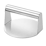 YUGSHNKFC Metallgrillpresse Hamburger-Patty-Maker Grillzerkleinerer aus Edelstahl für Fleischpresse