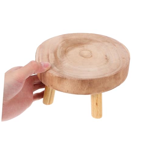 Support pour pots de fleurs stand d'artisanat deco maison en bois - 5