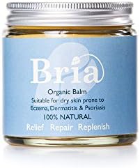 Bria 100% Natural Organic Soothing Balm for Eczema Prone & Dry Skin Suitable for Adults, Children & Babies  Scent Free (60ml)