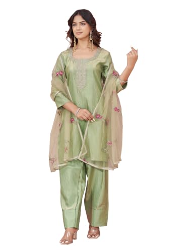 Image of Womanista Farshi Salwar Suit for Women| Farsi Kurta Set with Dupatta