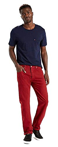 Levi's Men's 501 Original Fit-Jeans, Syrah - Garment Dye, 38W x 30L