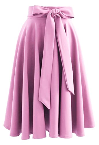 JANAK Creation Women's Knee Length Poly Crepe Skirt
