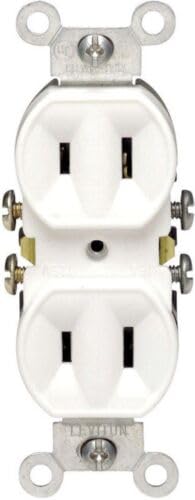 Replacement for Compatible WithLeviton 00223-00W 15A 125V Residential Grade Straight Blade Duplex Receptacle