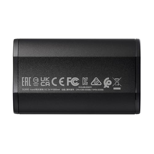 ADATA SD810 1000G IP68 Water Resistance Up to 2000 MB/s USB 3.2 Gen 2 USB-C External Solid State Drive - Black for iPhone 15/Pro/Max, Android (SD810-1000G-CBK)
