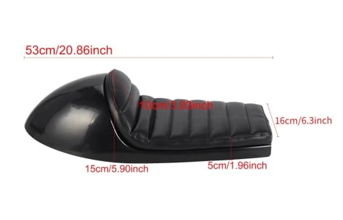 Asiento de motocicleta R Nine T y Chopper con acabado premium de capó 3
