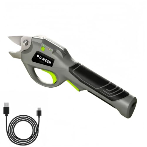 Image of Cordless Electric Pruning Shears with SK5 Steel Blade, 0.8 Inch Cutting Diameter, 4.0Ah Rechargeable Battery, Portable Electric Pruners, Electric Shears for Gardening to Trim Fruit Trees, Shrubs