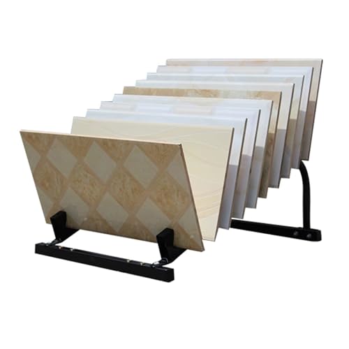 Présentoir à carreaux de céramique pour agencer un showroom moderne