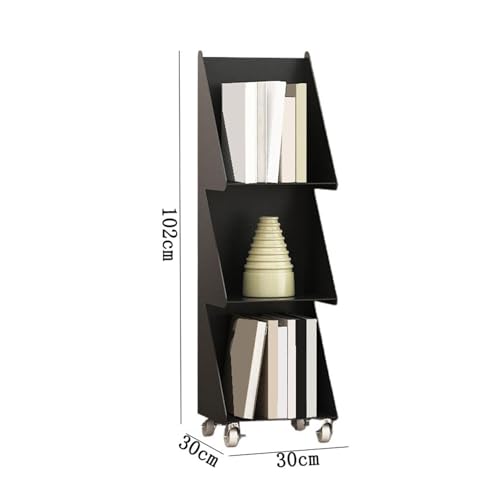 Étagère à livres d'angle pour optimiser les petits espaces avec support de rangement en acier - 3
